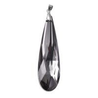 Simulated Grey Spinel Drop 75x21 Faceted 1 0.001ct.