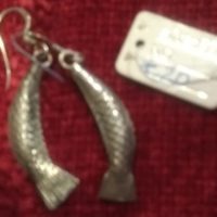 fish hook earrings in sterling silver
