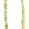 Handmade yellow pearl necklace with sterling silver clasp