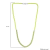 Hebei Peridot and Quartzite Necklace (Size - 20) in Sterling Silver